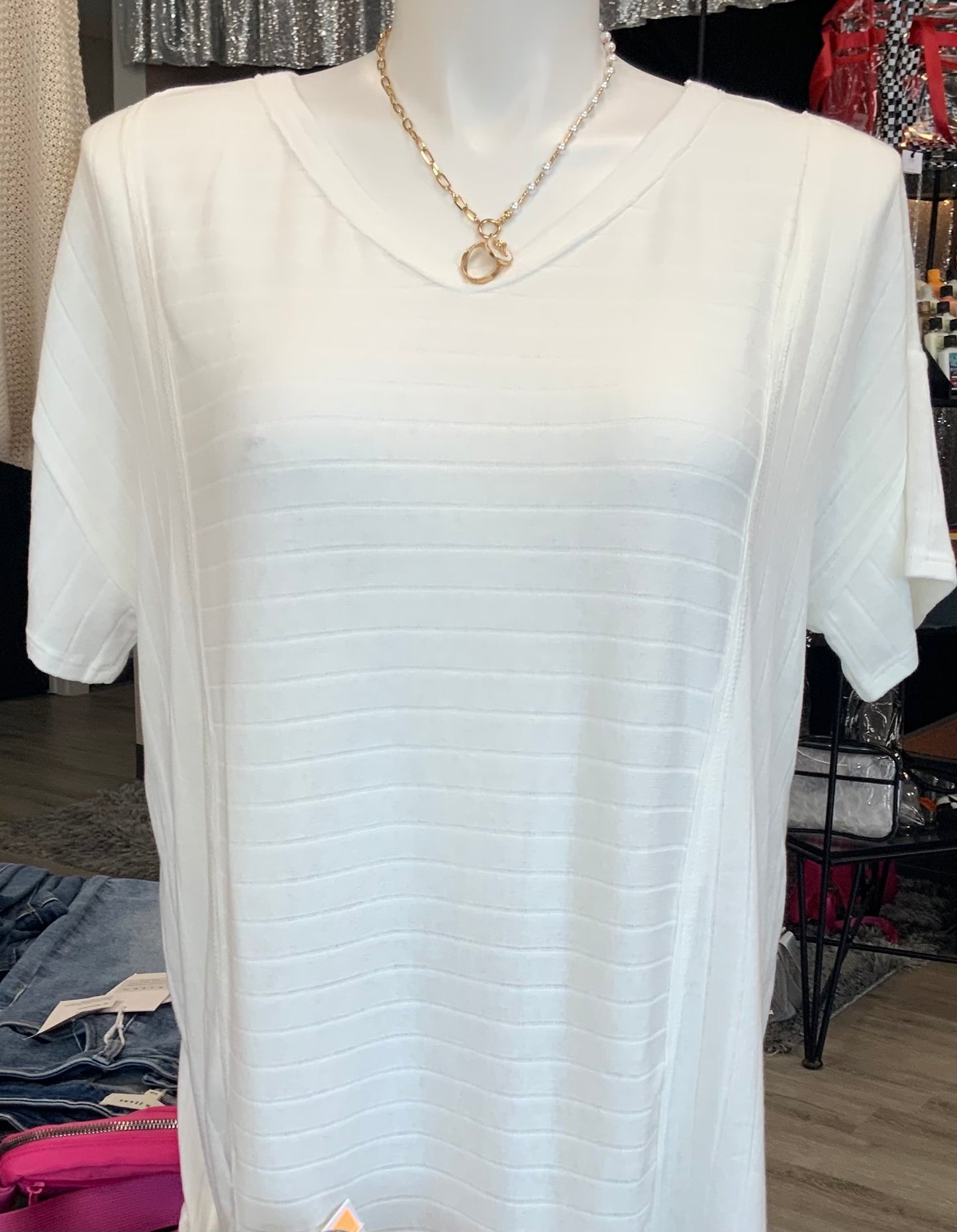 Vertical Drop Shoulder WHITE