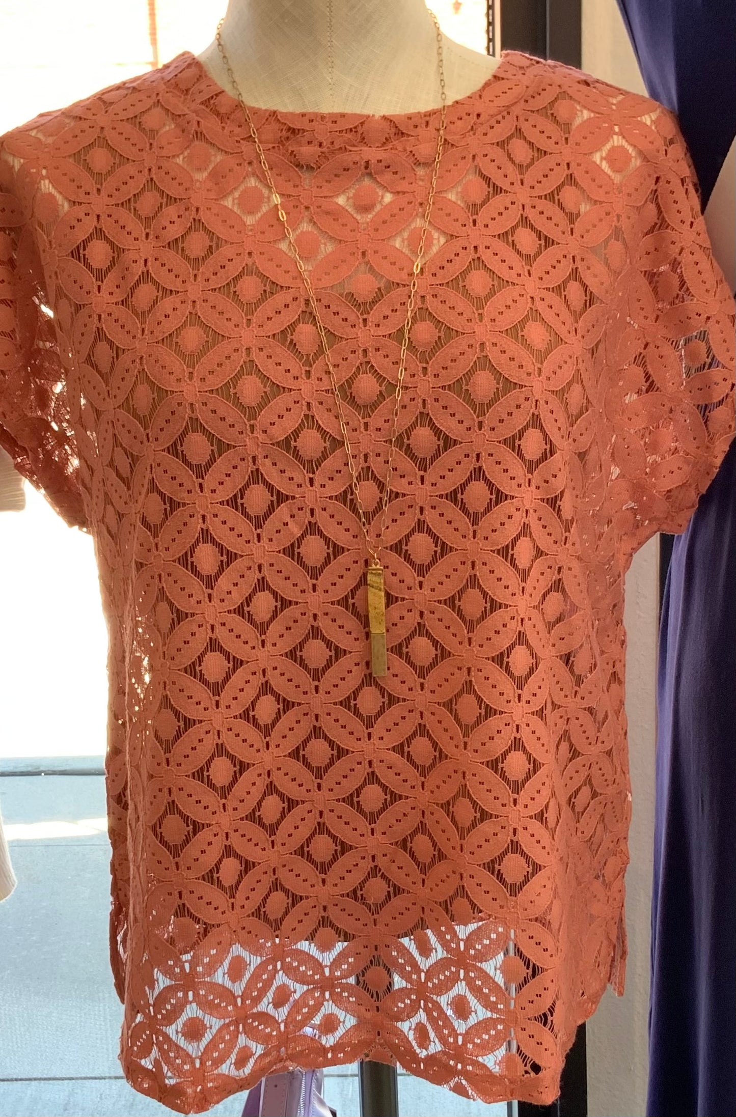 Cap Sleeve Lace MAUVE