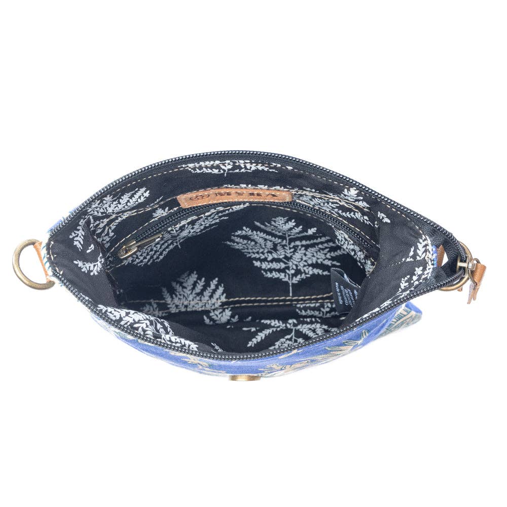 Azure Bloom Crossbody