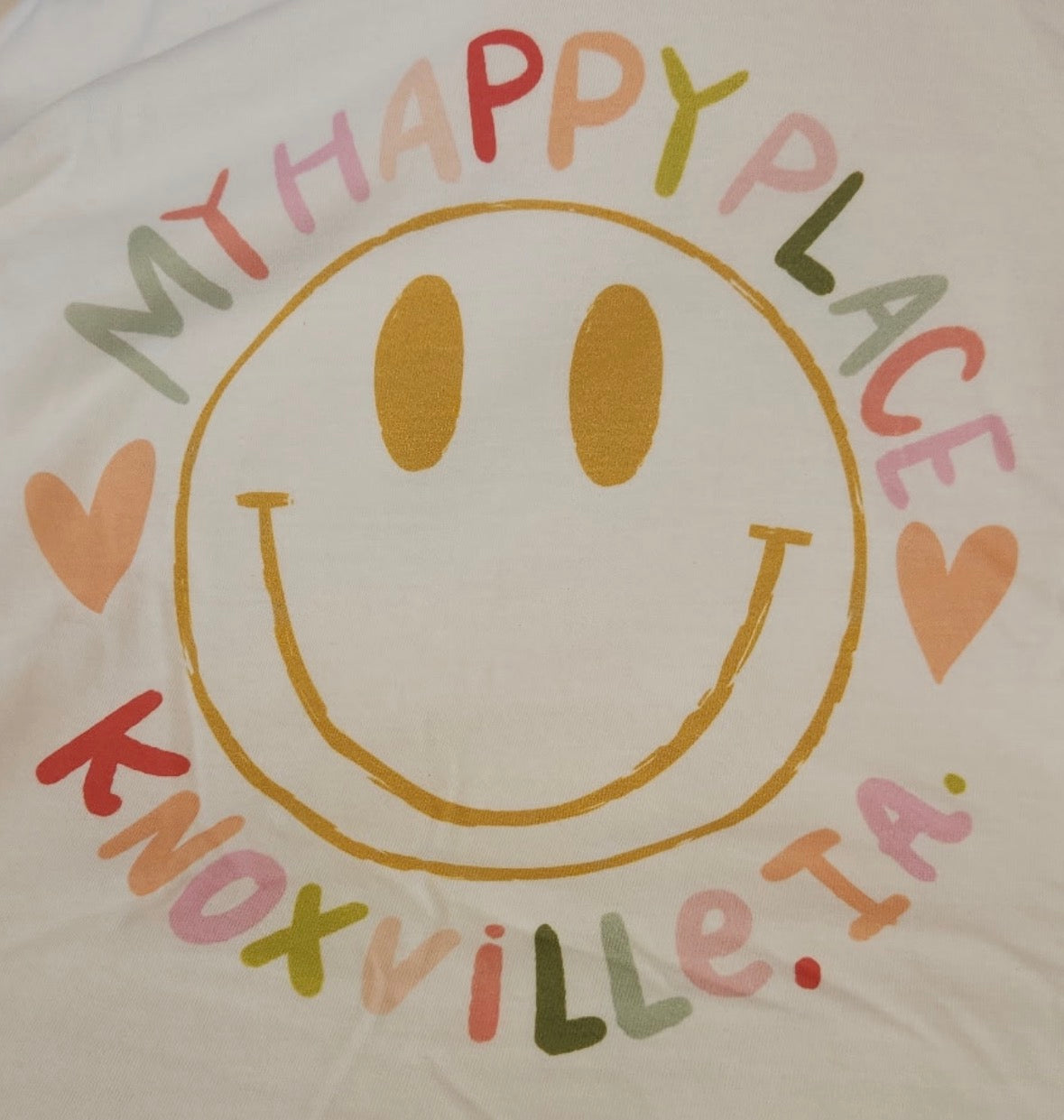 Knoxville Happy Place Tee IVORY