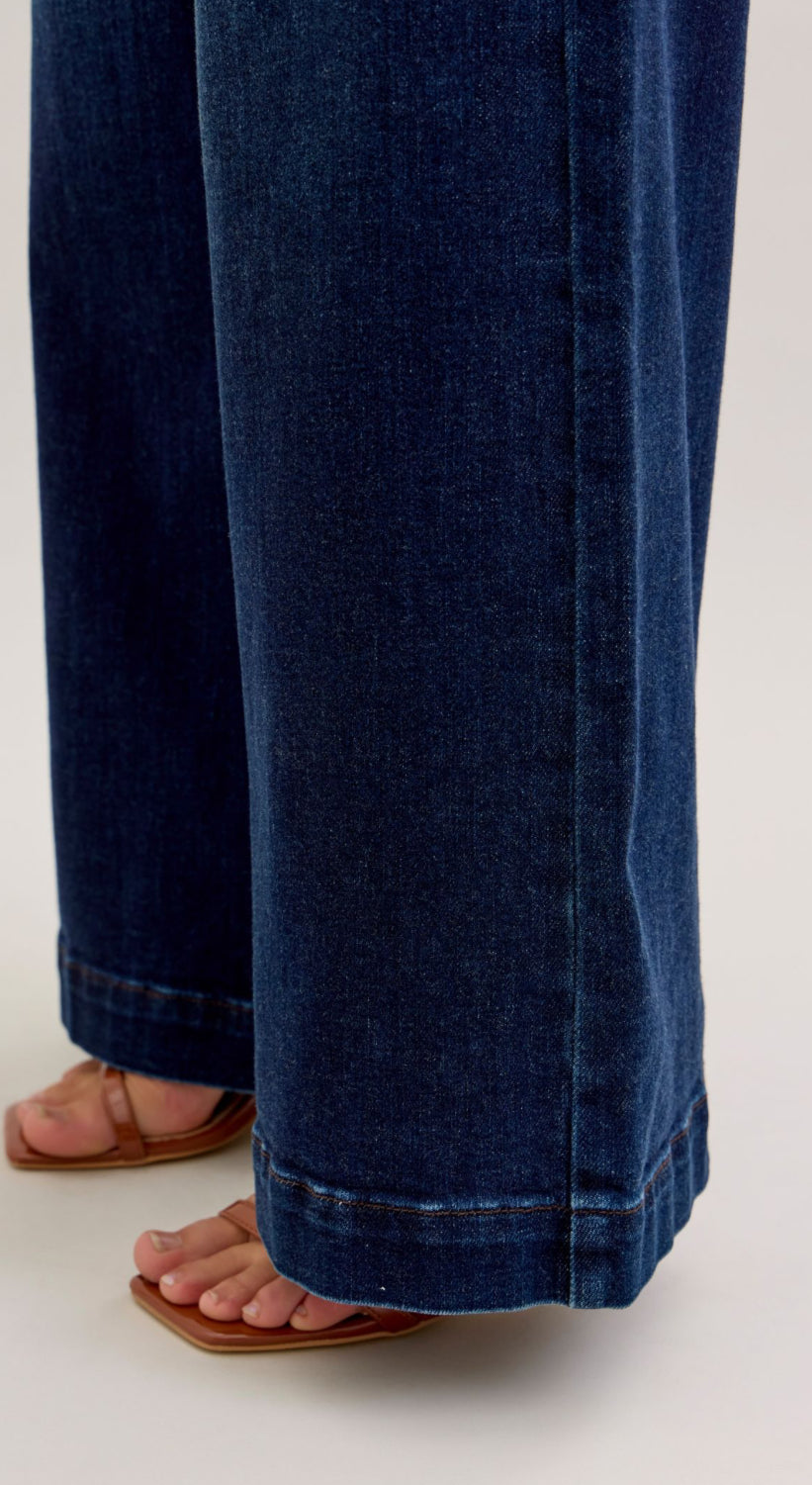 JUDY BLUE HR Trouser Wide Leg 31"
