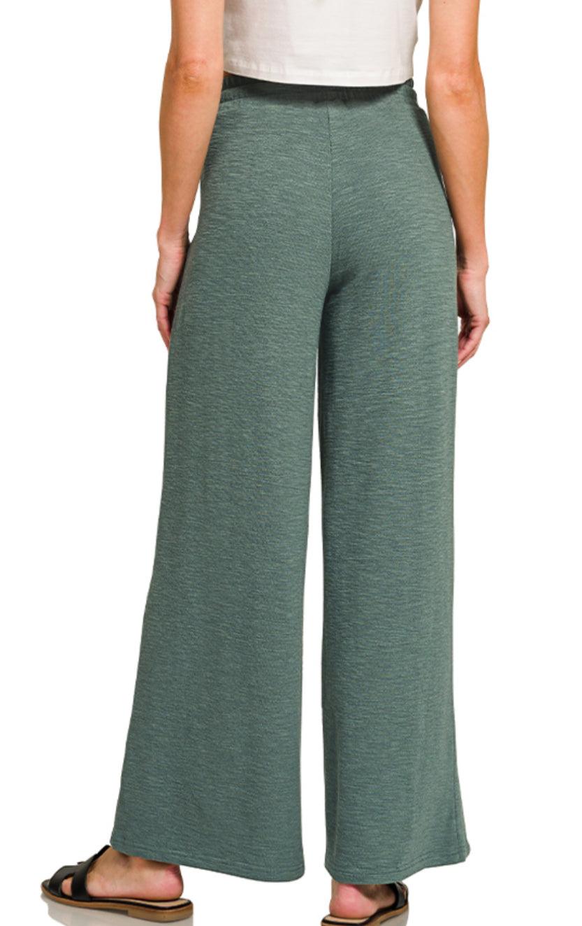 Slub Tee & Pant Set JADE 29.5"