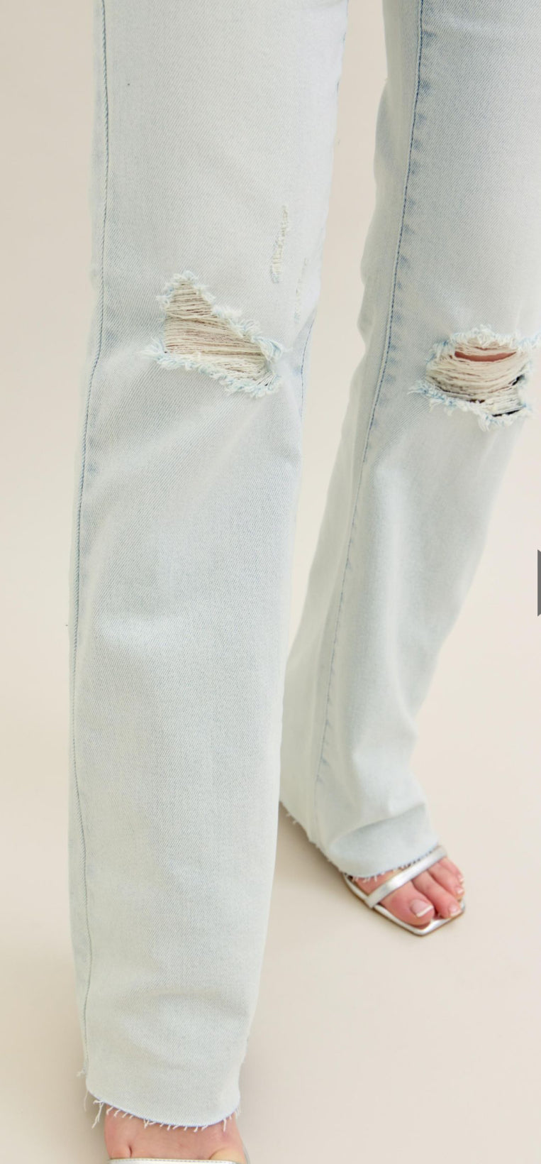 JUDY BLUE MR Fray Hem Bootcut 32"