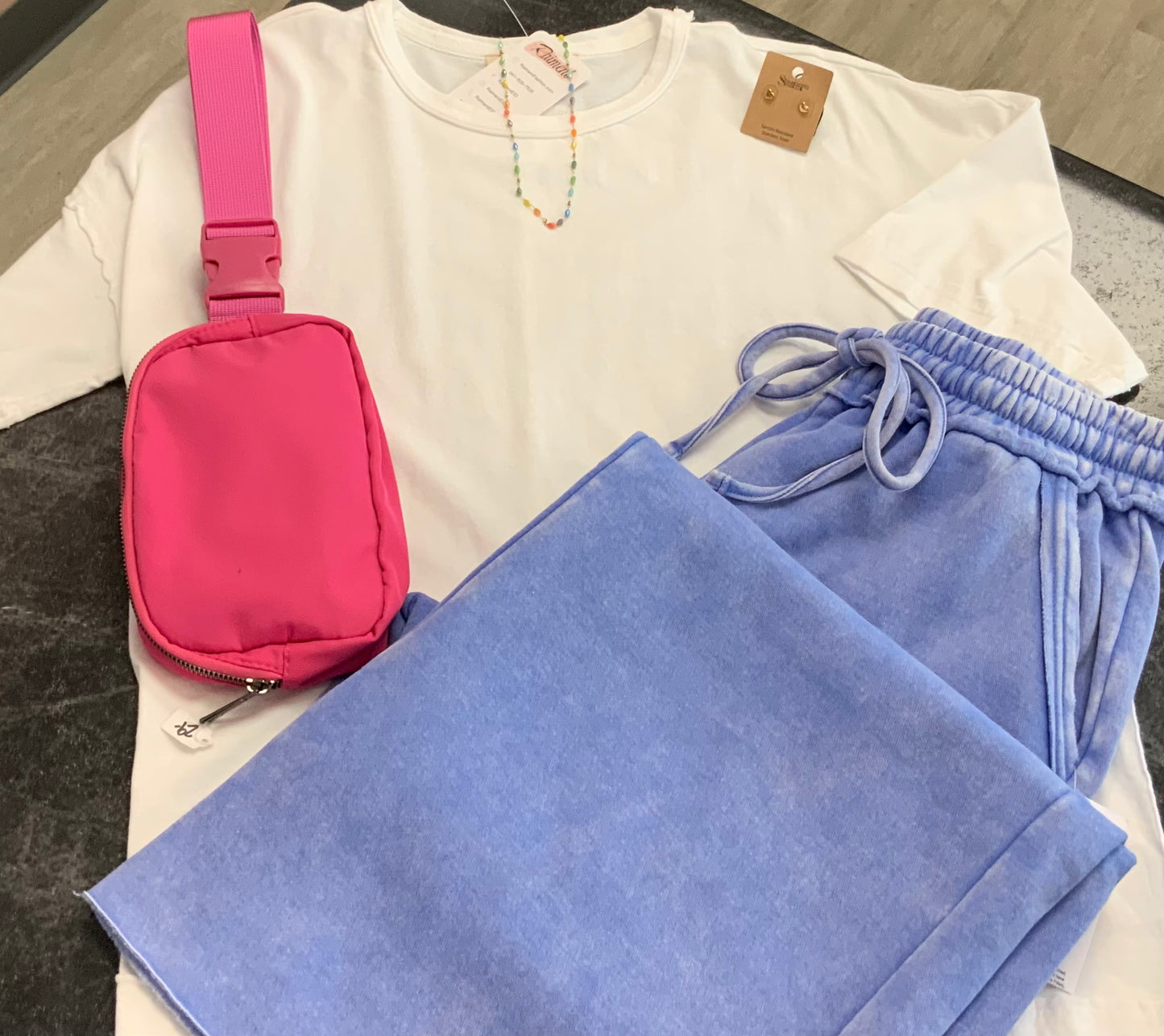 Laid Back Luxe Crew Tee WHITE