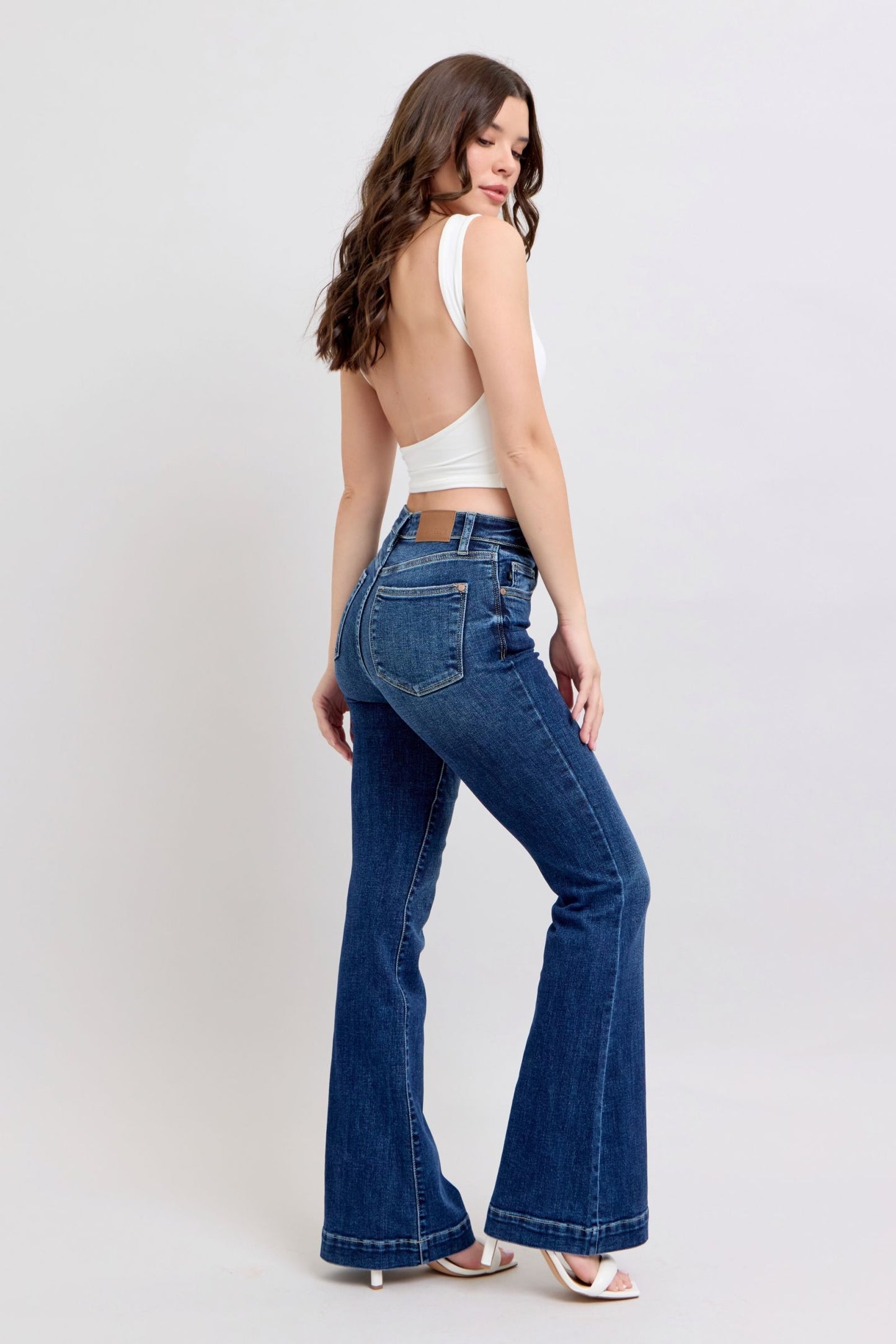 JUDY BLUE Trouser Flare HW 33.5"