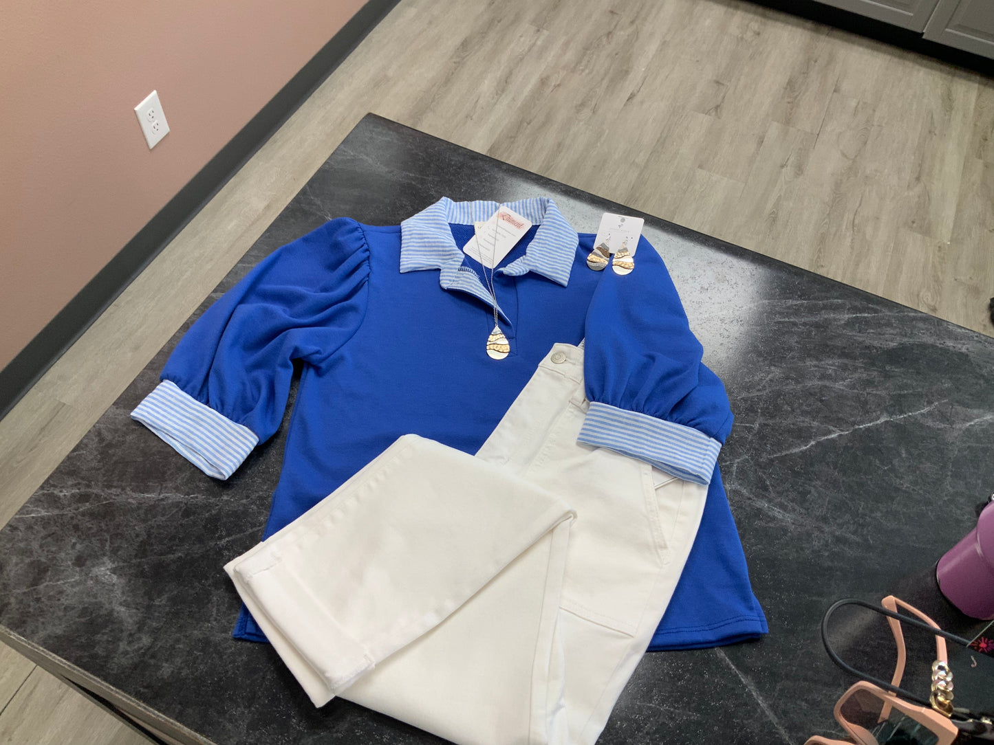Polished Ease Polo Top ROYAL