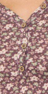 Susan Floral V~Neck BERRY