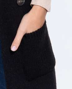 PS Sleeveless Sweater Vest BLACK