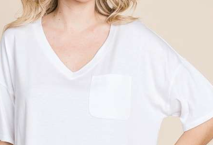 PS Classic V Neck WHITE