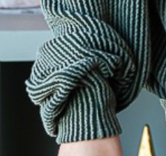 Oversized Ribbed Sweatshirt OLIVE