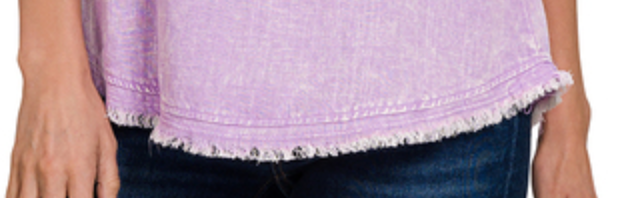 Maya Acid Linen Tank LAVENDAR