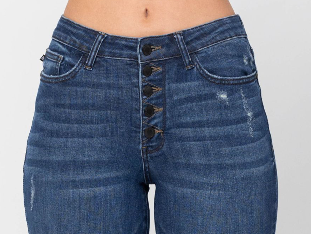 PS JUDY BLUE Destroyed Boyfriend HR