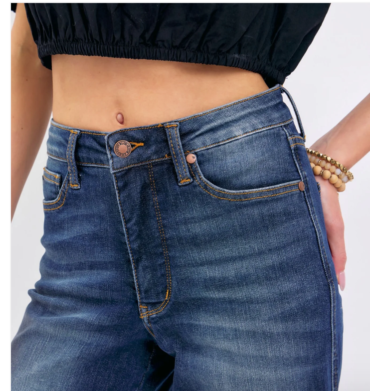 Judy Blue Crop Wide Leg Jean 88876 24.75"
