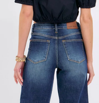 Judy Blue Crop Wide Leg Jean 88876 24.75"