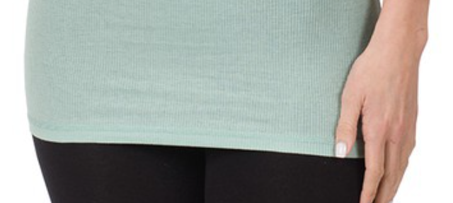 Stretchy Ribbed Racerback Tank MINT