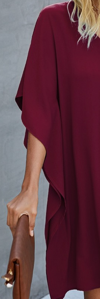 Sassy Sides Dress WINE