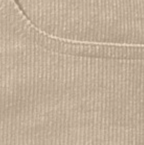 Scalloped Corduroy Mini Skirt OATMEAL