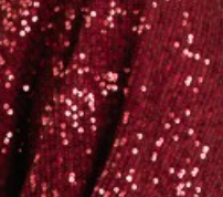 Holiday Sequin Bishop BURGUNDY