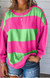 Maggie Colorblock Stripe FUCHSIA