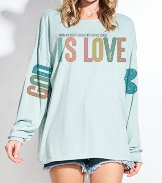 God Is Love Triblend MINT