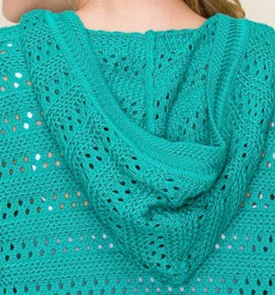 Crochet Hoodie Sweater JADE