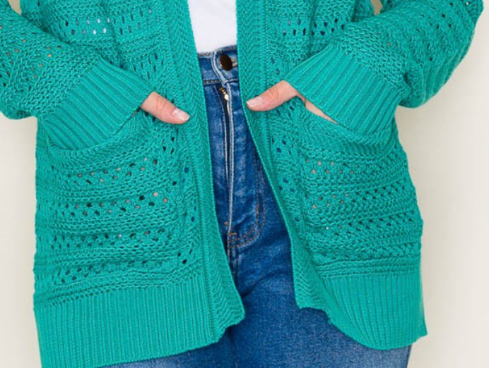 Crochet Hoodie Sweater JADE