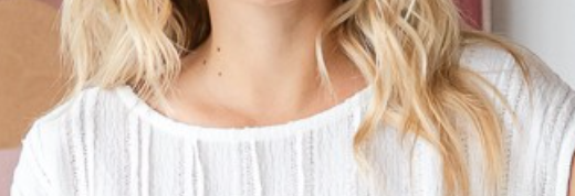 Vertical Textured Cap Sleeve WHITE