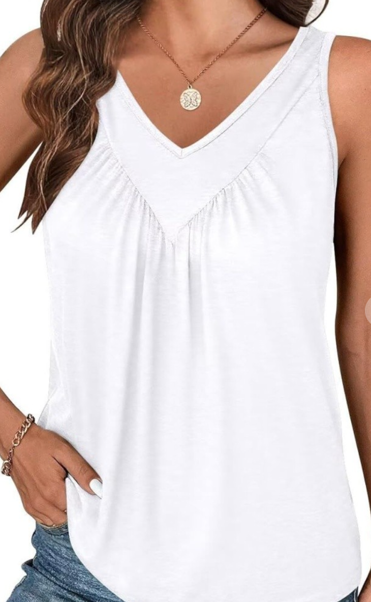 Simple Yet Stylin Tank WHITE