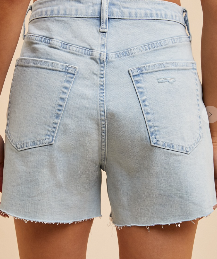 Comfort Stretch Distress Shorts LIGHT