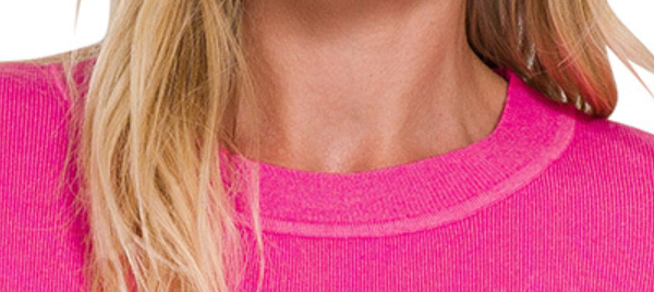 Dolman Sleeve Sweater FUCHSIA