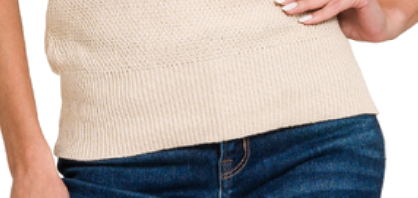 V~Neck Dolman Sweater SAND