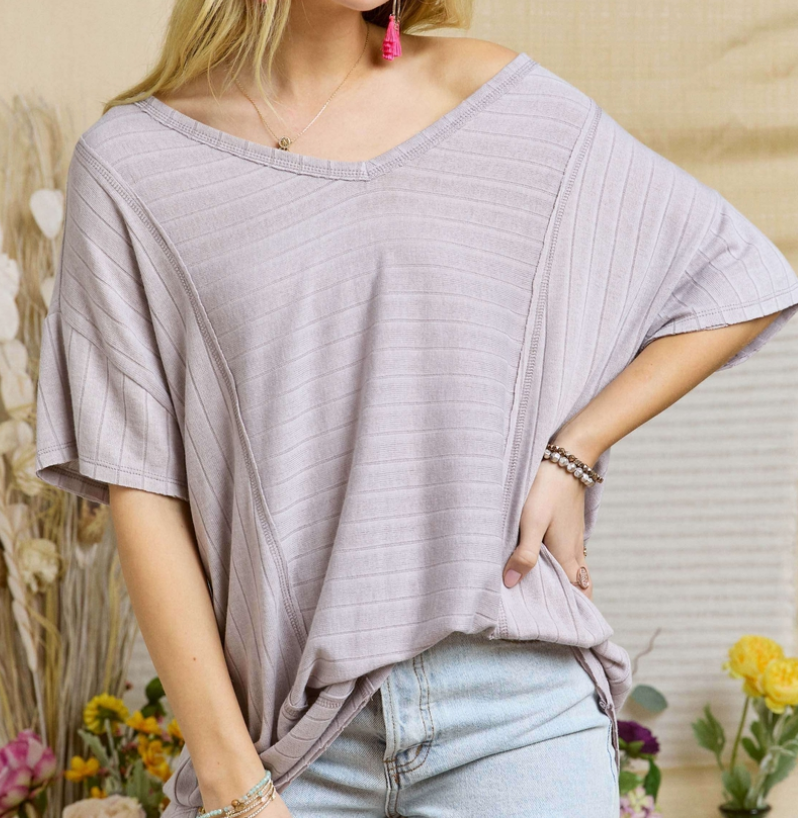 Vertical Drop Shoulder LAVENDER