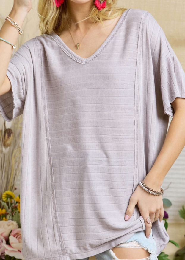Vertical Drop Shoulder LAVENDER