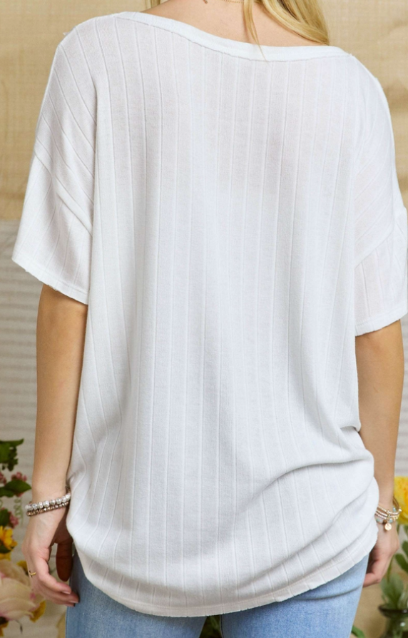 Vertical Drop Shoulder WHITE