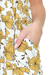 Babydoll Floral Dress MUSTARD