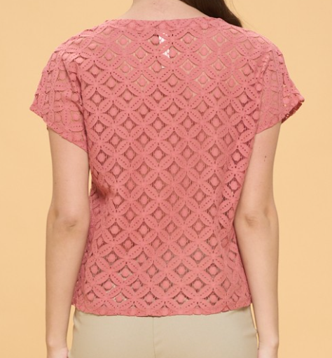 Cap Sleeve Lace MAUVE