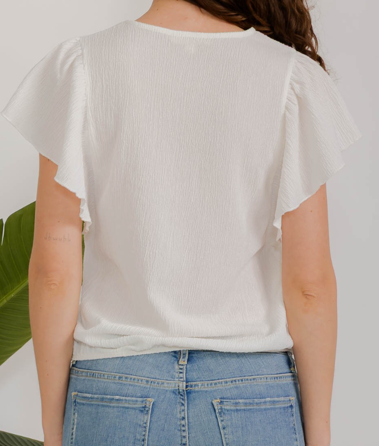 Flutter Bubble Hem IVORY