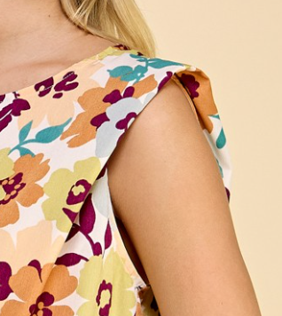 Sleeveless Floral Top MULTI