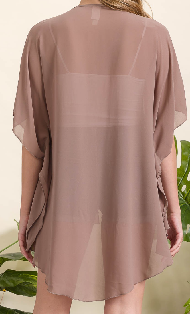 Dolman Kimono Cardi MOCHA