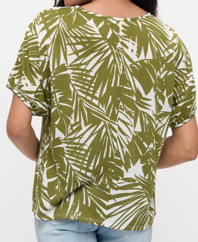 Tropical Crochet Shoulder OLIVE