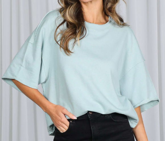 Vintage Raw Cut Detail BABY BLUE
