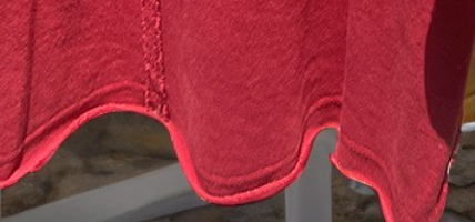 Vintage Raw Cut Detail CRIMSON