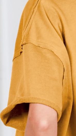 Vintage Raw Cut Detail MUSTARD