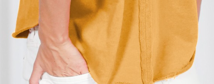 Vintage Raw Cut Detail MUSTARD