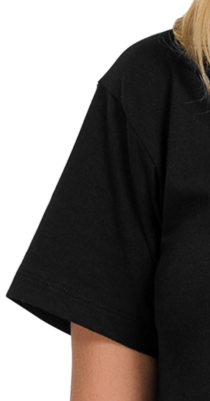 Cropped Essential Cotton BLACK