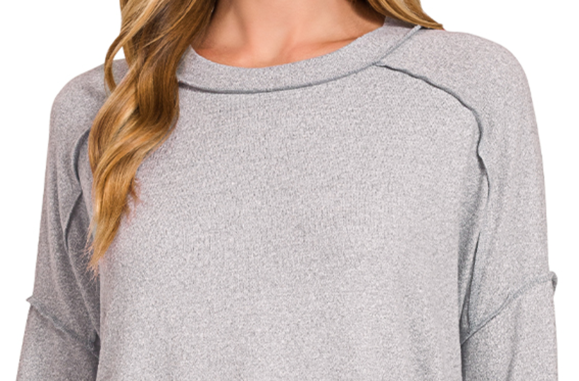 Melange Hacci Hi-Low GRAY