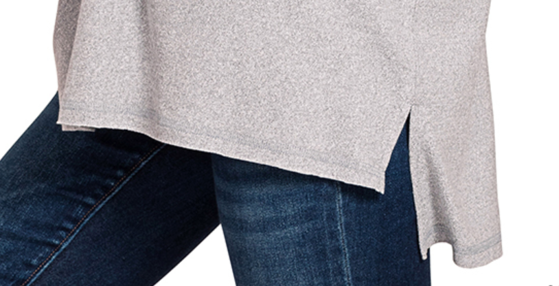 Melange Hacci Hi-Low GRAY