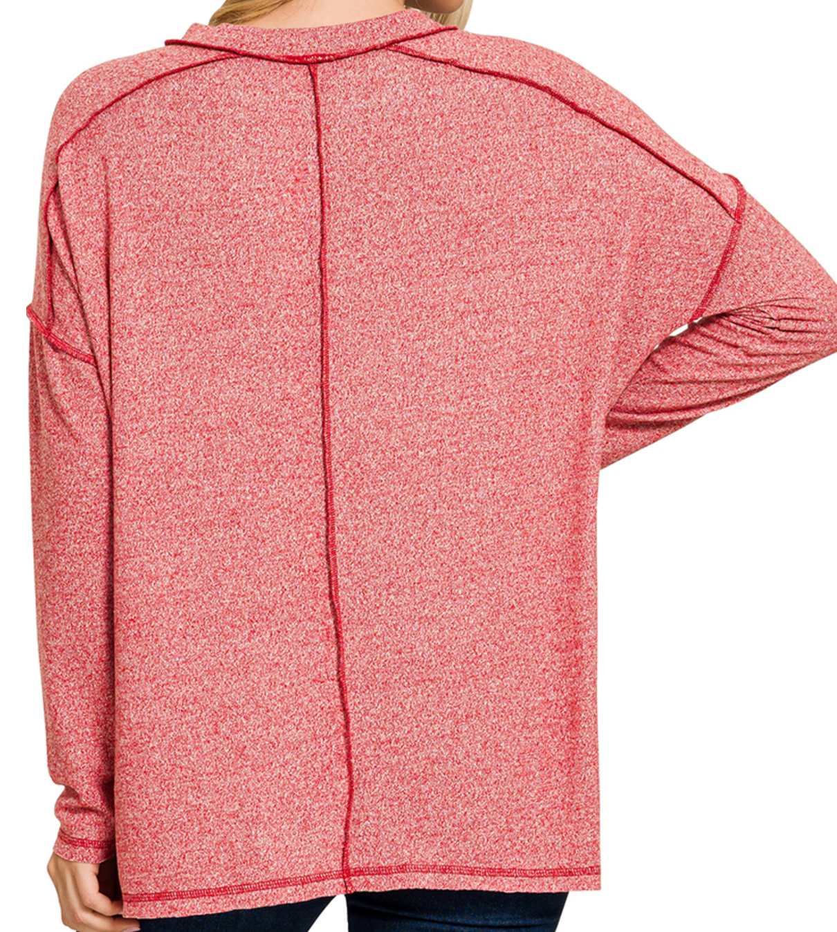 Melange Hacci Hi-Low RED