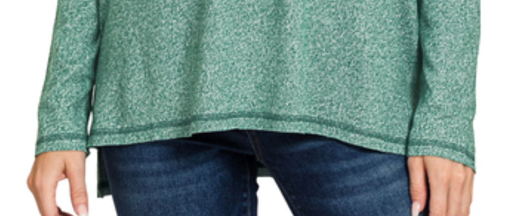 Melange Hacci Hi-Low GREEN