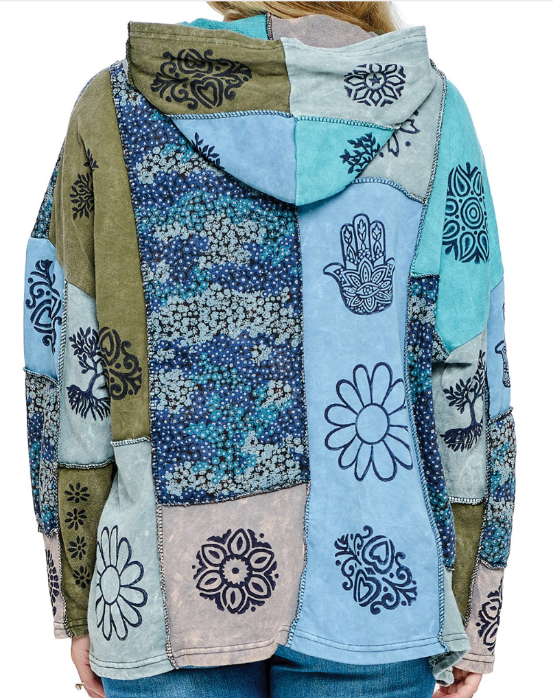 Hoodie Patchwork Jacket MULTI